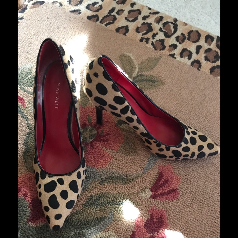 Nine West leopard heels - Picture 5 of 8
